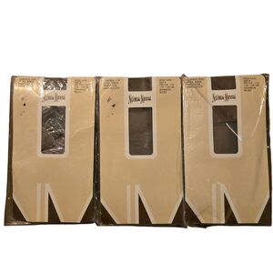 Vintage Neiman Marcus Ultra Sheer Pantyhose Sandalfoot Size B, (Lot Of 3)